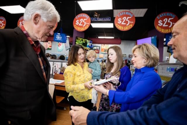 The Clinton's at Melba's